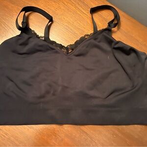 Cacique Black Lace Trim Bralette size 18-20